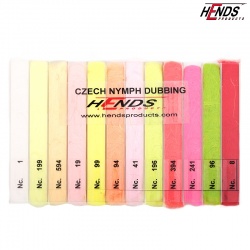 CZECH NYMPH DUBBING BOX - BRITE - 12 COLOURS